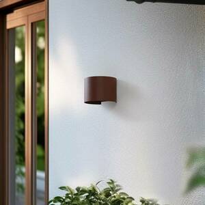 Lindby Smart LED kültéri fali lámpa Dara rozsda kerek CCT RGB Tuya kép