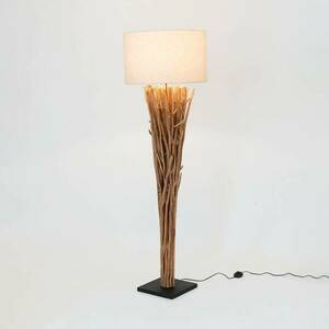 Palmaria állólámpa, fa színű/bézs, magasság 177 cm, fa kép