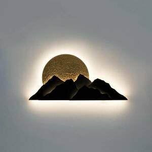 Montagna LED fali lámpa, barna/arany színű, szélesség 150 cm kép