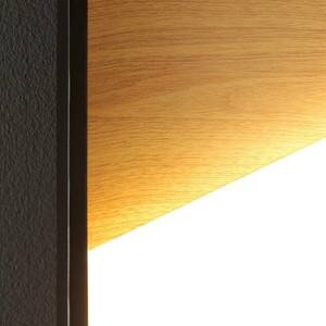 Vista LED fali lámpa, világos fa/fekete, 30 x 30 cm kép