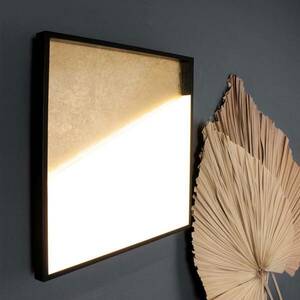 Vista LED-es fali lámpa, arany/fekete, 30 x 30 cm kép