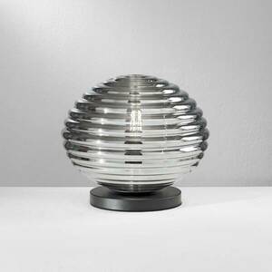 Ripple asztali lámpa, fekete/füstszürke, Ø 32 cm kép