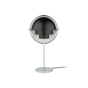 GUBI Multi-Lite asztali lámpa, magasság 50 cm, króm/fekete kép