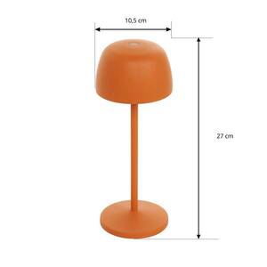 Lindby LED-es újratölthető asztali lámpa Areitty, narancssárga, 2 darabos kép