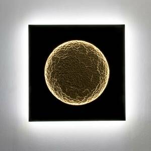 Plenilunio LED fali lámpa, barna/arany színű, szélesség 100 cm kép