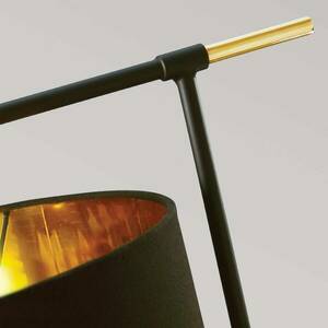 Balance asztali lámpa, fekete/réz, fekete ernyővel kép