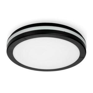 LED Fürdőszobai mennyezeti lámpa LED/24W/230V IP65 átm. 30 cm fekete kép