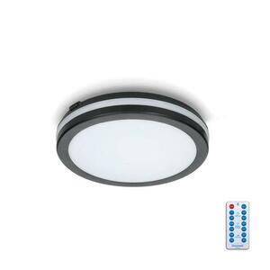 LED Fürdőszobai mennyezeti lámpa érzékelővel LED/12W/230V átm. 20 cm fekete + távirányító kép
