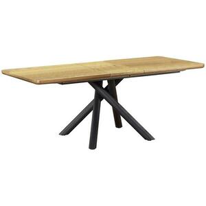 Kinyitható asztalok Derrick 160/200x90cm Mdf/Acél – Tölgy Természetes/Fekete kép