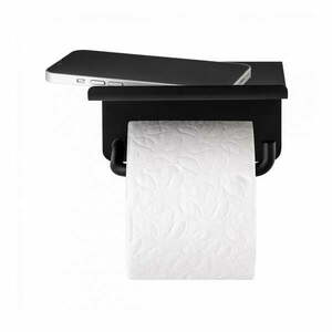 Fekete fali rozsdamentes acél WC-papír tartó Modo – Blomus kép