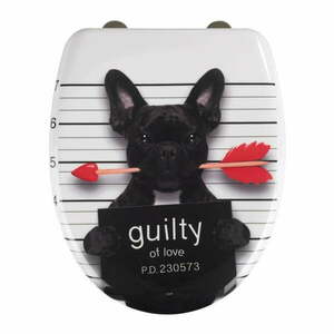 WC-ülőke automatikus záródással 37, 5 x 41, 5 cm Guilty Dog – Wenko kép