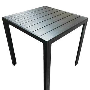 Douglas fekete asztal polifa lappal 70x70 cm kép