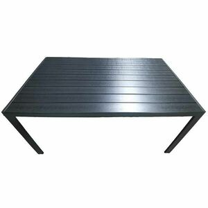 Douglas fekete asztal polifa lappal 150x90 cm kép