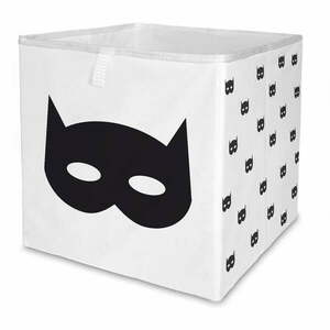 Fekete-fehér textil játéktároló doboz 32x32x32 cm Batman – Butter Kings kép