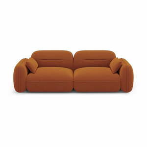 Narancssárga bársony kanapé 230 cm Audrey – Interieurs 86 kép