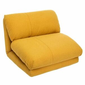 Alacsony fotel, ággyá alakítható, sárga - COMFY - Butopêa kép