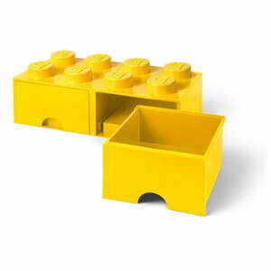 Sárga 2 fiókos tárolódoboz - LEGO® kép