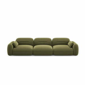 Zöld bársony kanapé 320 cm Audrey – Interieurs 86 kép