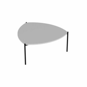 Lerakóasztal, háromszögű, fehér - OEUIL - Butopêa kép