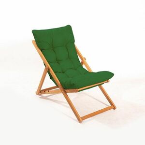 Összecsukható kerti szék, zöld párnával - OMBRE - Butopêa kép