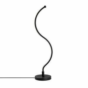 Asztali lámpa, fém, fém talppal, fekete - ASPIC - Butopêa kép