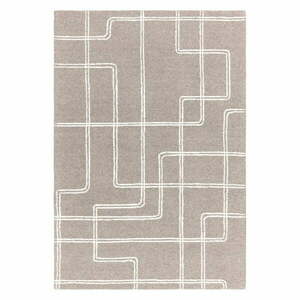 Világosszürke kézi szövésű gyapjú szőnyeg 200x300 cm Ada – Asiatic Carpets kép