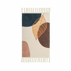 Krémszínű mosható pamutkeverék szőnyeg 50x80 cm – Casa Selección kép