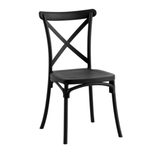 Rakásolható szék, fekete, SAVITA kép