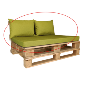 Ülőpárnák raklap bútorra, zöld, TOLA kép