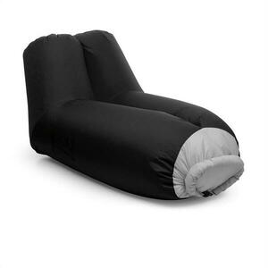 Blumfeldt AIRLOUNGE, felfújható ülőke, 90x80x150cm, hátizsák, mosható, poliészter, fekete kép