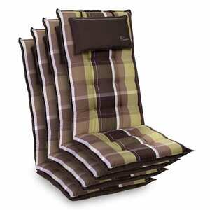 Blumfeldt Sylt, üléspárna, üléspárna székre, magas háttámla, párna, poliészter, 50 x 120 x 9 cm, 4 x ülőpárna kép