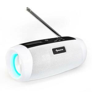 Auna Blaster DAB rádió hordozható Bluetooth hangszóró, DAB/DAB+/FM, akku, LCD kép