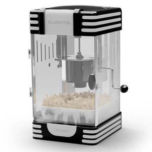Klarstein Volcano, popcorn készítő, 300 W, 60 g/4 perc, rozsdamentes acél edény, retro kialakítás kép
