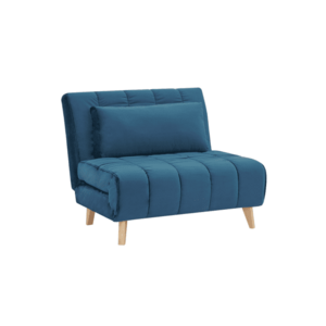 Kék szétnyitható fotel BILLY VELVET kép