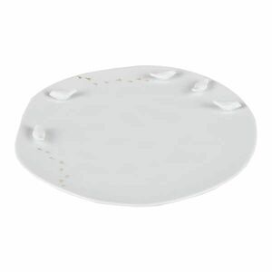 Räder Fehér porcelán tányér 3D elemekkel MADARAK, közepes kép