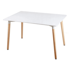 Fehér étkezőasztal BERGEN 100x70 cm kép
