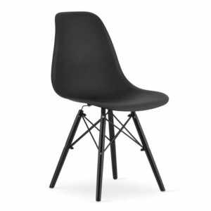 York OSAKA fekete szék fekete lábakkal kép