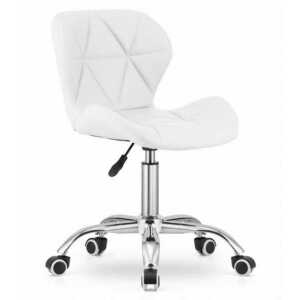 AVOLA fehér irodai szék eco bőrből kép