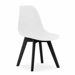 KITO fehér szék fekete lábakkal kép