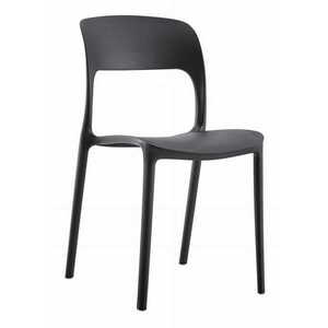 IPOS fekete műanyag szék kép