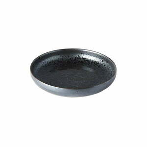 Pearl fekete-szürke kerámia tányér peremmel, ø 22 cm - MIJ kép