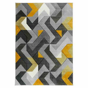 Aurora sárga-szürke szőnyeg, 160 x 230 cm - Flair Rugs kép