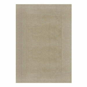 Bézs gyapjú szőnyeg 120x170 cm – Flair Rugs kép