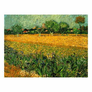 Vincent van Gogh - View of arles with irises in the foreground festményének másolata, 40 x 30 cm kép