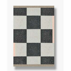 Fekete-fehér mosható szőnyeg 55x80 cm Square – Mette Ditmer Denmark kép