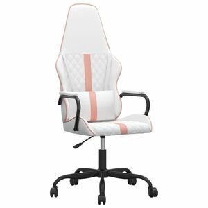 vidaXL rózsaszín műbőr gamer szék kép