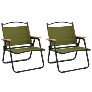 vidaXL 2 db zöld oxford szövet camping szék 54 x 43 x 59 cm kép