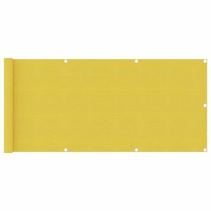 vidaXL sárga HDPE erkélytakaró 75 x 400 cm kép