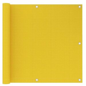 vidaXL sárga HDPE erkélytakaró 90 x 500 cm kép