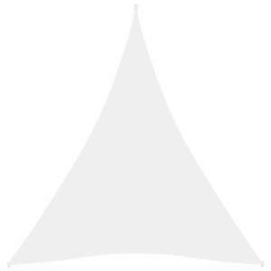 vidaXL fehér háromszög alakú oxford szövet napvitorla 5 x 6 x 6 m kép